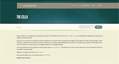 Desktop Screenshot of learn2playcello.com